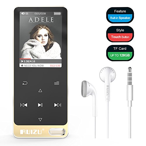 Ruizu x19 8gb mp3 player, built-in speaker metal style with fm ra…