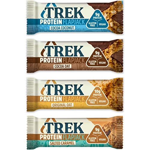 TREK High Protein Flapjack Variety Pack Gluten Free Plant Based