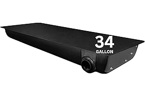 Ameri-Kart 34 Gallon RV Black Water Tank, Leak-Proof RV Water Storage Tank for Toilets in Campers, Trailers, Motorhomes, and RVs, Right Side Discharge, 63" x 24" x 8" (HT-515)
