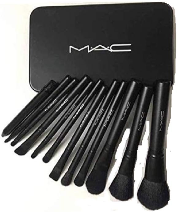 HSBMART Makeup Brush Set - /set | Professional Powder Foundation | Eye Shadow Golden Brush Set (Pack of 12)