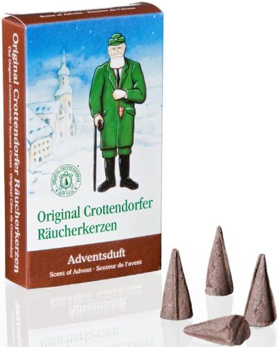 Crottendorfer Advent Holiday Scented Incense Cones, Pack of 24, Made in Germany