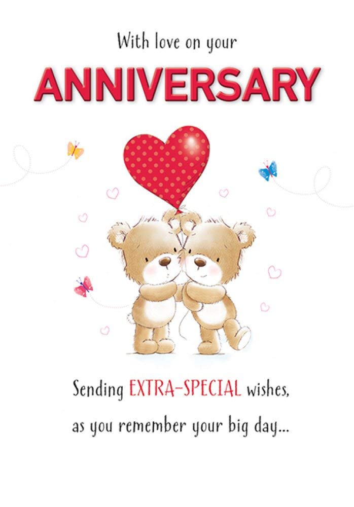 Piccadilly Greetings Cute Annivesary Card Your Annivesary - 7 x 5 inches