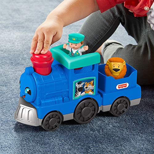 FisherPrice Little People Animal Train, pushalong musical toy for