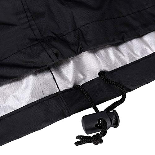 EASYBUYTECH Waterproof BBQ Grill Cover Barbeque Cover Anti Dust Rain UV for Gas Charcoal Electric Barbecue Accessories Outdoor Garden, 145x61x117cm