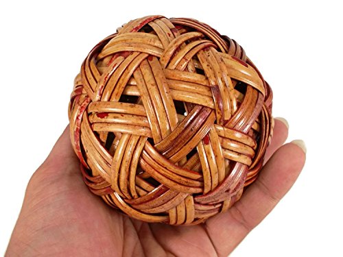 Rattan Ball Small Handmade Sepak Takraw Sport Kick Ball Rattan 4 Inches