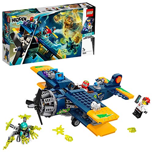 LEGO 70429 Hidden Side EL Fuegos Stunt-Flugzeug, AR-App, interaktives Augmented Reality Spielset für iPhone/Android