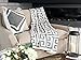 Soft Cotton Knit Throw Blanket | Greek Key 50