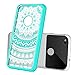Google Pixel Case, AnoKe [Scratch Resistant] Colors Totem Mandala Flower Cute Girls Women Ultra Slim Fit Acrylic Clear Hard Cover TPU Bumper Hybrid For Google Pixel TM CH Mint