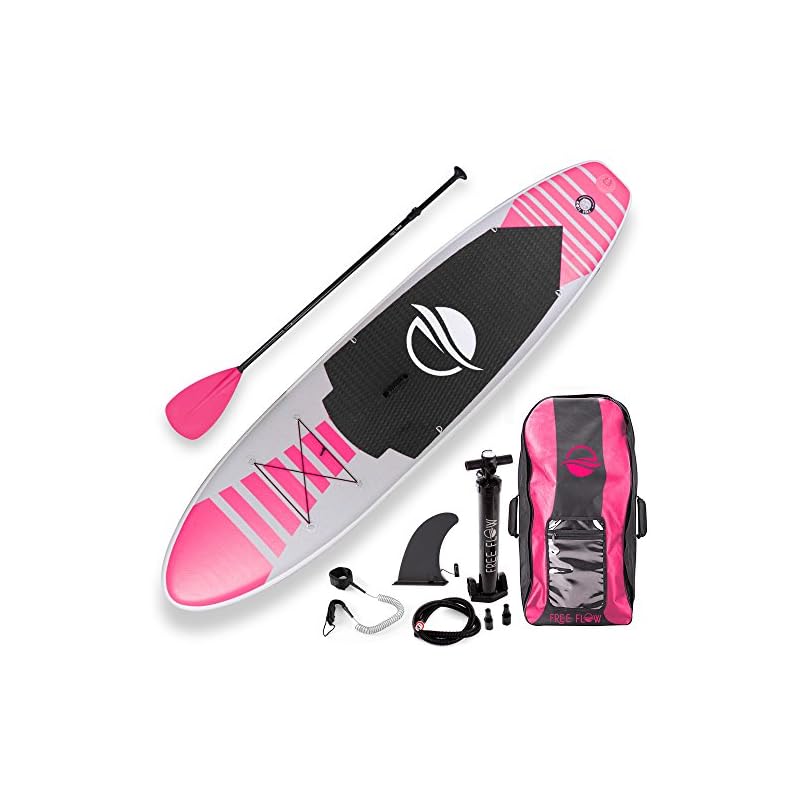 SereneLife Inflatable Stand Up Paddle Board (6 Inches Thick) with