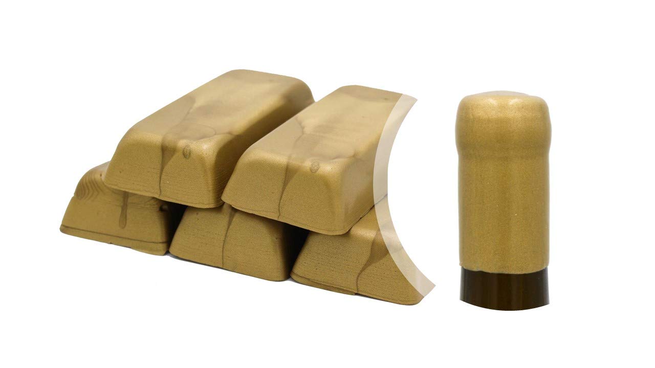 Generico Pack of 500 g Metallic Gold Shellac or Soft Sealing Wax for Sealing Bottles of Wine, Beer, Grappa, Liquor (Gold)