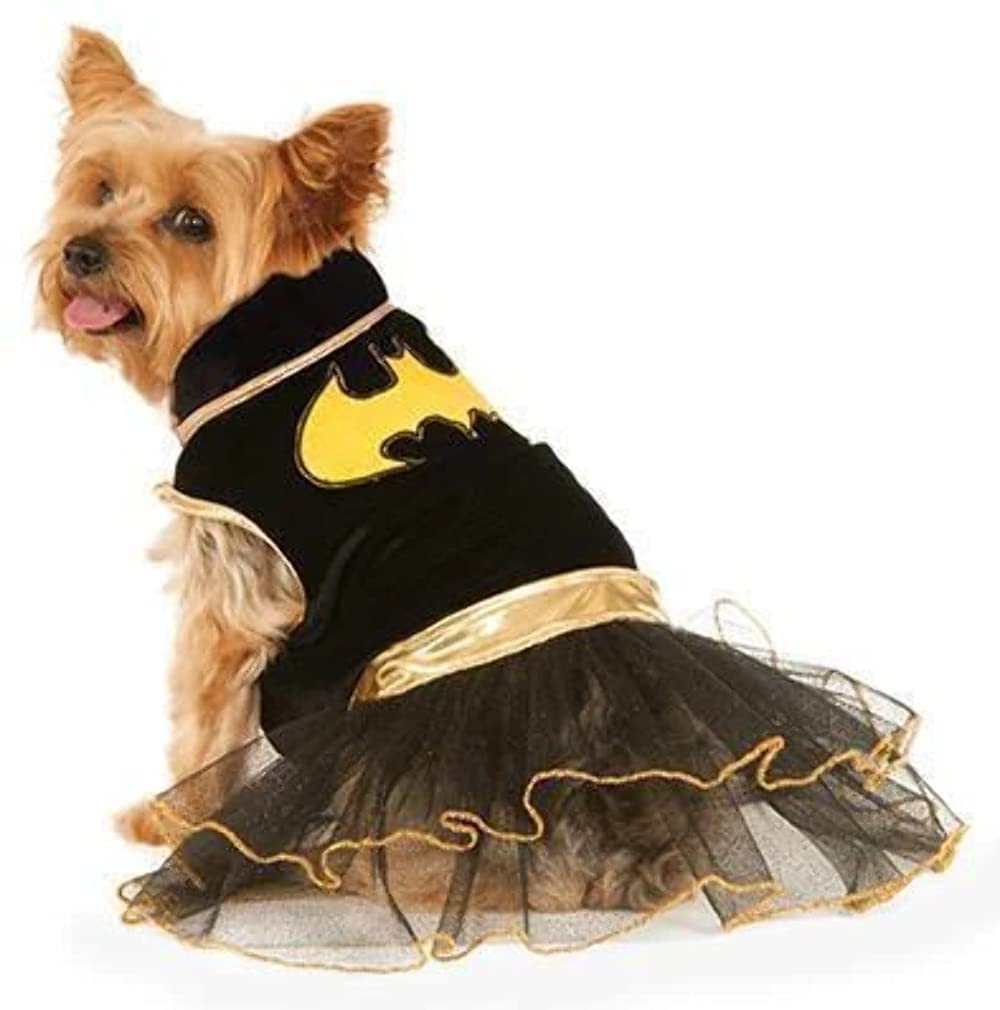 Rubies 580323XL Official DC Comics Batgirl Pet Dog Costume, Black/Yellow, X-Large (Neck to Tail 28 Inch, Chest 24 Inch) Halloween Halloween