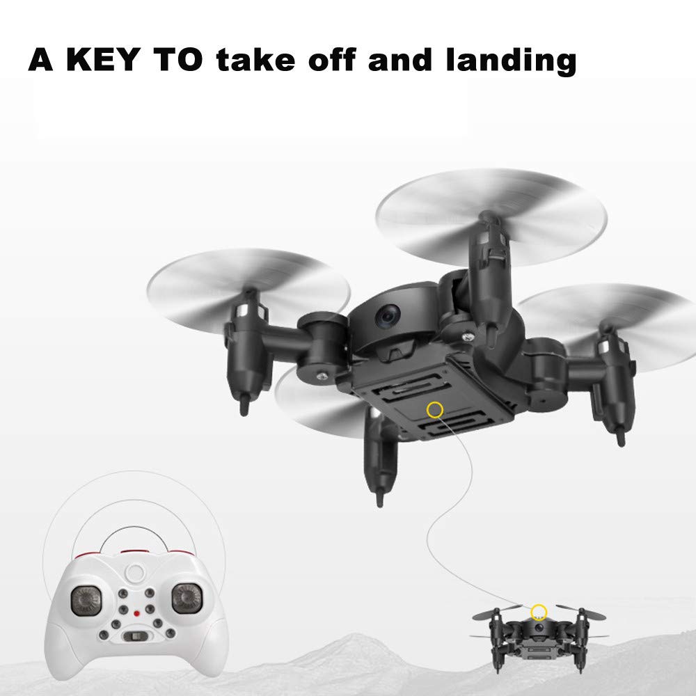 ブラック Chezaa Rc 男の子と女の子用 子供と初心者に最適なドローン ヘリコプター カメラ付きミニドローン Ufo B07h4c1tfm 3d Fpv 高度維持とセルフィー クアッドコプター 折り畳み式おもちゃ Wifi ドローンマルチコプター 大人気定番商品