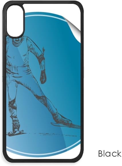 Amazon Co Jp ウィンタースポーツのスキー板とブーツのイラスト Iphone X のケースカバーをプラスして電話iphonecaseギフトケースiphone 家電 カメラ