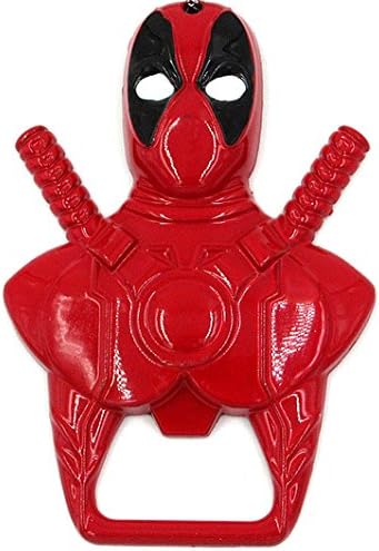 Marvel Comics Deadpool Metal Keychain Figure | Bottle Opener Deadpool Symbol