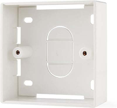 rhinocables 32mm Ethernet Back Box Single Gang Surface Mount UK