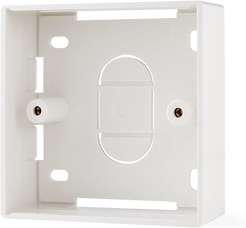 rhinocables 32mm Ethernet Back Box Single Gang Surface Mount UK