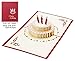 Christmas 3D Birthday Cake, Pop Up Anniversary Cards, Handmade Pop Greeting Card Pop Up (Birthday Card)