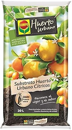 Compo 2076704011 Substrato Huerto Urbano Cítricos 20 L, 56x32x8 cm ...