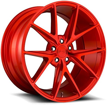 18x8.0 Niche Sport Series Misano Wheel 40mm CONICAL Lug Type 5x120 QL -Gloss RED QL -Gloss RED