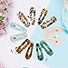 21Pcs Acrylic Resin Hair Clips Set,MASWATER Premium Acrylic Hair Barrettes,Fashion Geometric Marble Rectangle Clips Duckbill Alligator Clips for Women Ladies Hair accessories