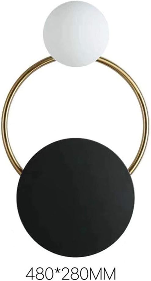 LDD Glaskugel-Wand-Lampe, Moderne Art Metallhalterung Einfache