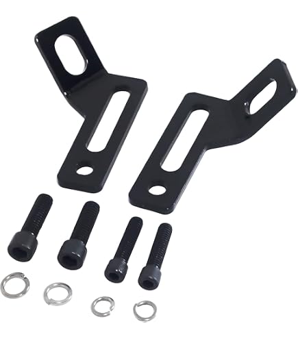 CIRO Black Tie Down Brackets For Harley Road Glide Motorcycles (Part #66101)