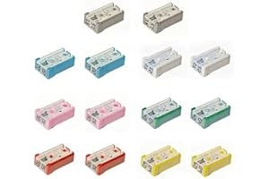 PUZUNPUHONG 14Pcs Jcase Fuse Assortment Kit (15A-60A) – 32V Car Fuses Set with Tall/Standard & Low Profile Automotive Fuses f