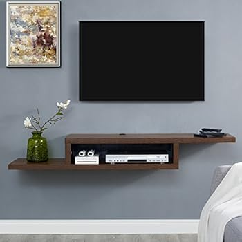 Amazon Com Ameriwood Home Wall Mounted Tv Stand 60 Sonoma Oak