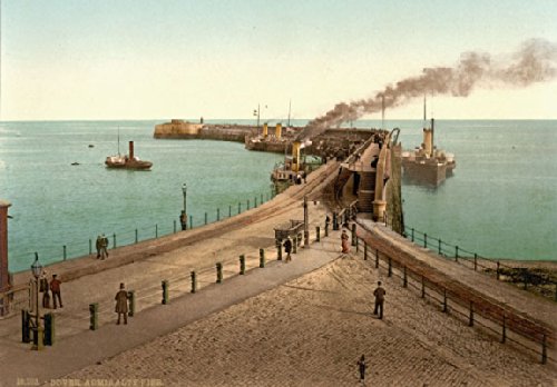 PS11 Vintage 1890's Photochrom Photo - Admiralty Pier Dover Print Print Re-Print - A3 (432 x 305mm) 16.5" x 11.7"