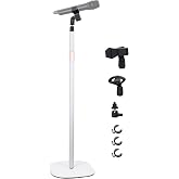Hocoder Mic Stand Floor Microphone Stand with Heavy Weighted Base, Adjustable Height from 18" to 63", Singing Stand with Mic Holder, Cable Clips