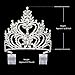 DcZeRong 5 Inch Tall Large Tiara Adult Women Birthday Pageant Prom Queen Silver Crystal Rhinestone Crown