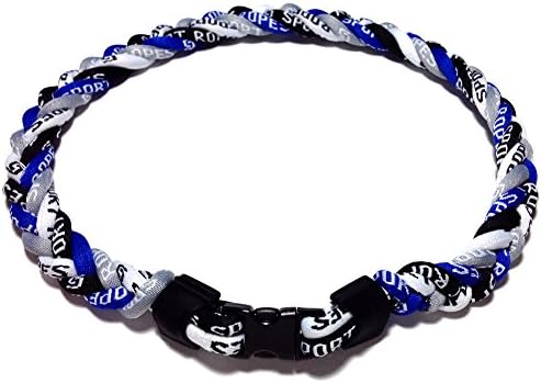 Sport Ropes 4 Rope Titanium Necklace (Blue/Gray/Black/White, 18")
