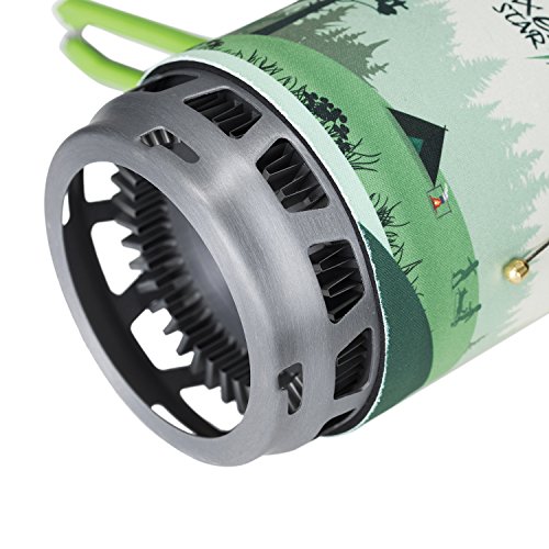 Fire-Maple FMS-X3 Fixed Star 3 Personal Cooking System Outdoor Hiking Camping Equipment Oven with Piezo Ignition Pot Support & Stand - Portable Propane Gas Stove Burner