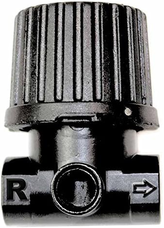 Interstate Pneumatics WR1120RL 1/4 Inch Mini Metal IN-Line Regulator - Inlet 150 PSI - Outlet 125 PSI - Boxed