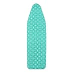 Deluxe Ironing Board Cover and Pad,Scorch Resistant,15″×54″,Natural Turquoise