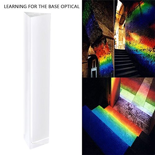 Kristall Dreiecksprisma Optisches Glas Refraktor Dreifach Kristall in Physik Lichtspektrum Glas Prisma 30 * 30 * 30… – Bild 4