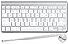 Apple Wireless Keyboard with Bluetooth - Compatible with Mac Computers, iPad, Apple TV, and iPhone.