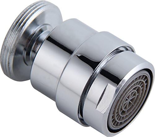 Kelica 1.5GPM Kitchen Sink Aerator Solid Brass 360 Degree Swivel Water Saving Faucet Aerator 15/16 Inch 27UNS Male Thread Polished Chrome
