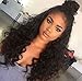 Eayon Hair Loose Curly Lace Front Human Hair Wigs-Glueless 130% Density Brazilian Virgin Remy Wigs with Baby Hair For African Americans Natural Color