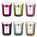 Scented Candles 100% Natural Eco-Friendly Soy Wax,Flower Fragrance & Essential Oils & Stress Relief,Set Gift of 6