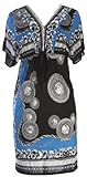 X&Z Fashion Women's Paisley Print V-Neck Kimono Dress