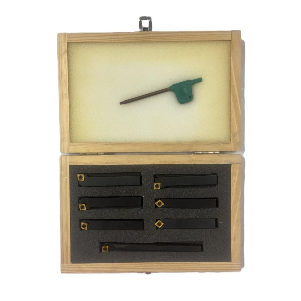 HHIP 2003-0250 7 Piece 1/4 Inch Shank Mini Tool Holder Set