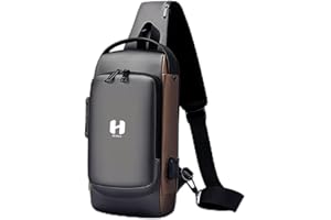 Mr Hero Anti-Theft Travel Bag for Men – Waterproof Sling Backpack Crossbody Shoulder Bag with USB Charging Port, RFID Pocket 