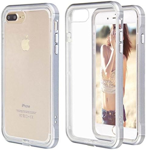 iPhone 7 Plus Case,Amabin Hybrid Crystal Clear Advanced Shock Absorption Flexible Inner Casing and Reinforced Hard Bumper Frame Protective Case Cover for iPhone 7 5.5 inch - Grey