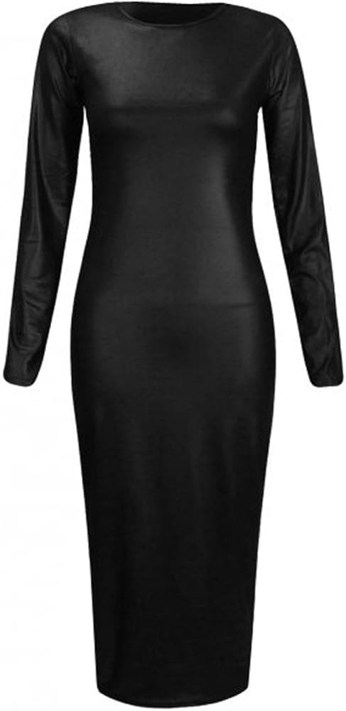 pvc midi dress