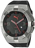 PUMA Men's PU103921001 Iconic S Analog Display Quartz Black Watch