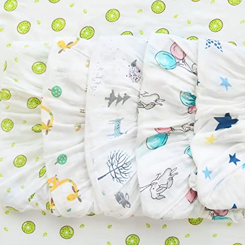 Muslin Sheets Fit for Mika Micky, Baby Delight, Graco