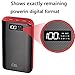 Power bank Portable Charger 24000mah Huge Capacity Dual Flashlights With LCD Indicator Battery Pack Compatible with Cell Phone,Android,Tablet & More