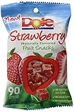 Dole Naturally Flavored Fruit Snacks, Strawberry, 3 Ounce (Pack of 8)