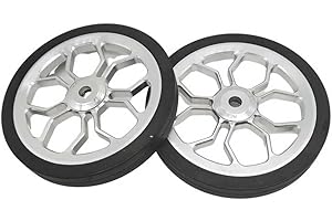 ACEOFFIX Large Easy Wheels for Brompton Folding Bike,easywheel diameter 80 mm (silver)